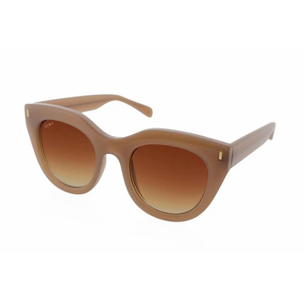 NEW TIWI women's rosetta oval sunglasses in coconut
